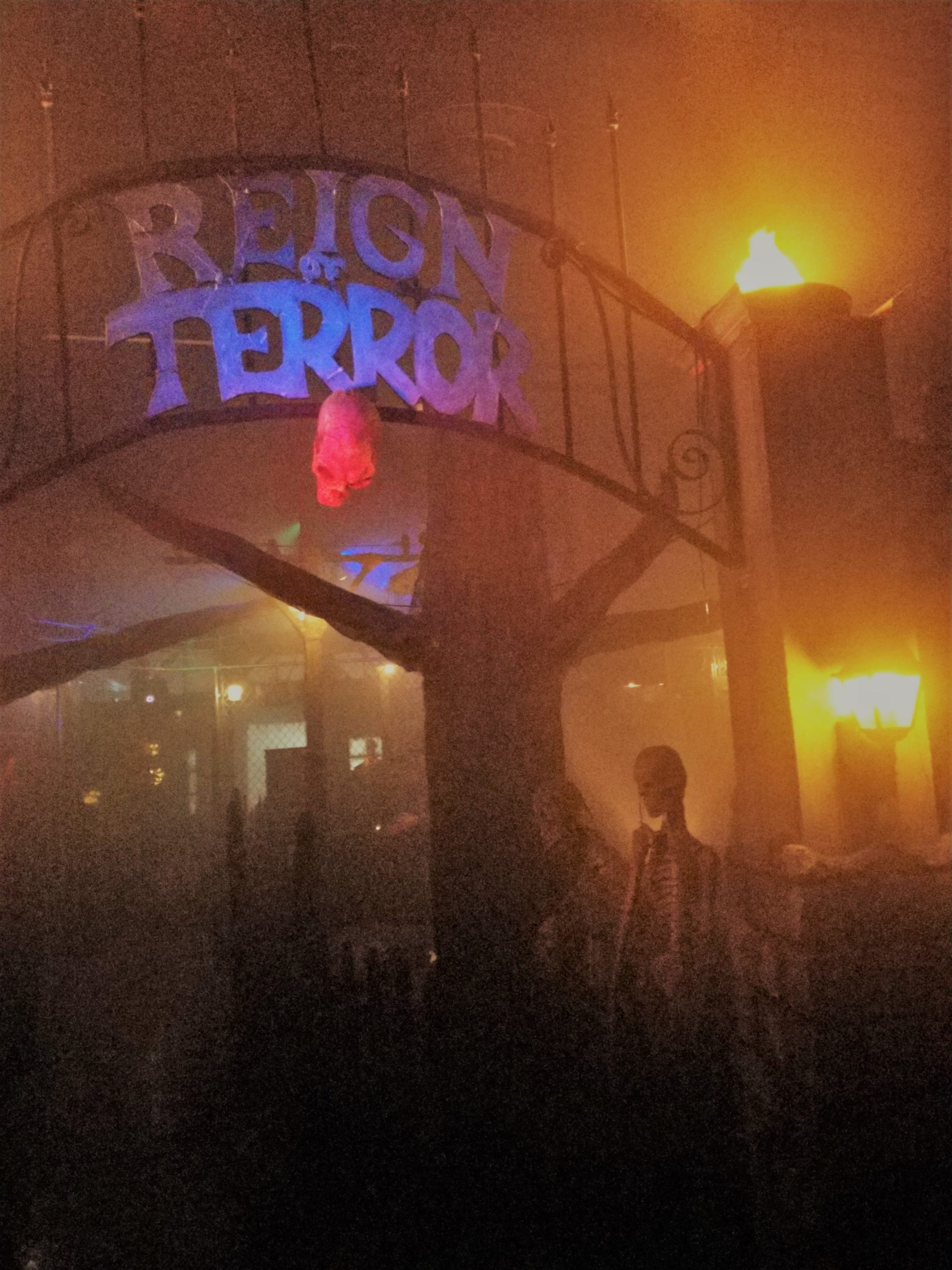 Reign of Terror Haunted House courtyard